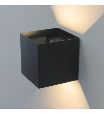 Applique in metallo nera LWL0007 6w 515 lumen 4000k luce naturale misura 100x100x100mm lampada da parete IP65 da esterno Applique in metallo nera LWL0007 6w 515 lumen 4000k luce naturale misura 100x100x100mm lampada da parete IP65 da esterno