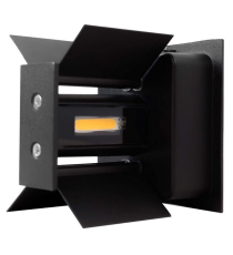 Applique in metallo nera LWL0007 6w 515 lumen 4000k luce naturale misura 100x100x100mm lampada da parete IP65 da esterno Applique in metallo nera LWL0007 6w 515 lumen 4000k luce naturale misura 100x100x100mm lampada da parete IP65 da esterno