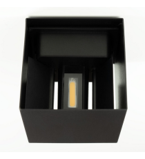 Applique in metallo nera LWL0007 6w 515 lumen 4000k luce naturale misura 100x100x100mm lampada da parete IP65 da esterno Applique in metallo nera LWL0007 6w 515 lumen 4000k luce naturale misura 100x100x100mm lampada da parete IP65 da esterno