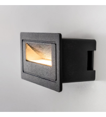 Applique in metallo nera LSL0002 3w 210 lumen 4000k luce naturale misura 103x58x45mm lampada da parete IP65 da esterno Applique in metallo nera LSL0002 3w 210 lumen 4000k luce naturale misura 103x58x45mm lampada da parete IP65 da esterno