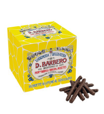 Scorzette di limone - ricoperte di cioccolato fondente - 150 gr - Barbero Scorzette di limone - ricoperte di cioccolato fondente - 150 gr - Barbero