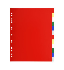 Separatore neutro a 12 tacche - PPL - colori assortiti - A4 Maxi - Exacompta Separatore neutro a 12 tacche - PPL - colori assortiti - A4 Maxi - Exacompta
