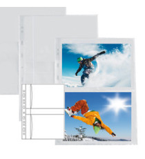Buste forate Atla F porta foto - 4 spazi 13x18 cm - trasparente - Sei Rota - conf. 10 pezzi Buste forate Atla F porta foto - 4 spazi 13x18 cm - trasparente - Sei Rota - conf. 10 pezzi