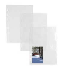 Buste forate Atla FT porta foto e cartoline - 8 spazi 10 x 15 cm - trasparente - Sei Rota - conf. 10 pezzi