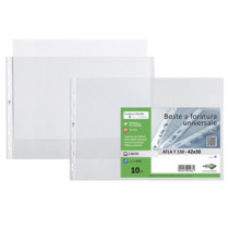 Buste forate Atla T - pesante - liscio - 42 x 30 cm (album) - trasparente - Sei Rota - conf. 10 pezzi Buste forate Atla T - pesante - liscio - 42 x 30 cm (album) - trasparente - Sei Rota - conf. 10 pezzi