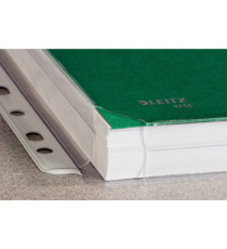 Buste forate con soffietto - 22x30 cm - PVC - trasparente - Leitz - conf. 10 pezzi