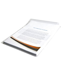 Buste forate con soffietto e patella - spessore 25 mm - liscio - 21x30 cm - trasparente - Starline Buste forate con soffietto e patella - spessore 25 mm - liscio - 21x30 cm - trasparente - Starline