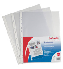 Buste forate CopySafe - DeLuxe - liscio - 22x30 cm - trasparente - Esselte - conf. 50 pezzi Buste forate CopySafe - DeLuxe - liscio - 22x30 cm - trasparente - Esselte - conf. 50 pezzi