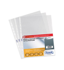 Buste forate Special PP - Air - buccia - 22 x 30 cm - trasparente - Favorit - conf. 100 pezzi