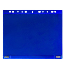 Buste forate - per supporti magnetici ad anelli - A4 - blu - Djois - conf. 5 pezzi