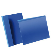 Buste identificative - con aletta pieghevole - A4 orizzontale - blu - Durable - conf. 50 pezzi Buste identificative - con aletta pieghevole - A4 orizzontale - blu - Durable - conf. 50 pezzi