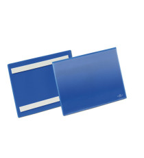 Buste identificative - con bande adesive - A5 orizzontale - blu - Durable - conf. 50 pezzi Buste identificative - con bande adesive - A5 orizzontale - blu - Durable - conf. 50 pezzi