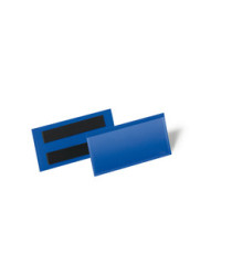 Buste identificative magnetiche - 100 x 38 mm - blu - Durable - conf. 50 pezzi Buste identificative magnetiche - 100 x 38 mm - blu - Durable - conf. 50 pezzi