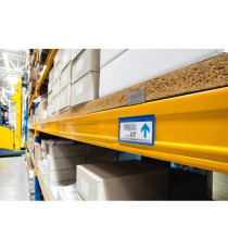 Buste identificative magnetiche - 100 x 38 mm - blu - Durable - conf. 50 pezzi