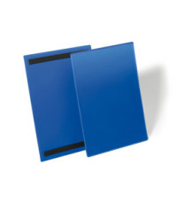 Buste identificative magnetiche - A4 verticale - blu - Durable - conf. 50 pezzi Buste identificative magnetiche - A4 verticale - blu - Durable - conf. 50 pezzi