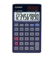 Calcolatrice tascabile SL-310TER+ - 10 cifre - blu - Casio Calcolatrice tascabile SL-310TER+ - 10 cifre - blu - Casio