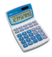 Calcolatrice da tavolo 210X - 10 cifre - bianco - Ibico