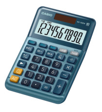 Calcolatrice da tavolo MS-100EM - 10 cifre - blu - Casio