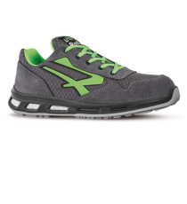 Calzatura di sicurezza Point S1P SRC - nylon/pelle scamosciata - grigio/verde - taglia 43 - U-Power Calzatura di sicurezza Point S1P SRC - nylon/pelle scamosciata - grigio/verde - taglia 43 - U-Power
