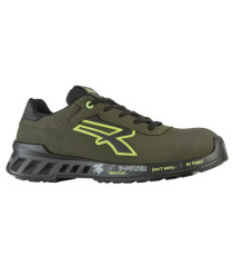 Calzatura di sicurezza Ryan S3 - numero 48 - microfibra effetto nabuk - verde - U-Power Calzatura di sicurezza Ryan S3 - numero 48 - microfibra effetto nabuk - verde - U-Power