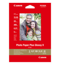 Canon - Carta fotografia lucida PP-201 II Plus - 5 x 7  - 20 Fogli - 2311B018 Canon - Carta fotografia lucida PP-201 II Plus - 5 x 7  - 20 Fogli - 2311B018