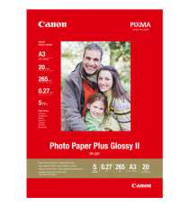 Canon - Carta fotografica Plus Glossy II PP-201 - A3 - 20 Fogli - 2311B020 Canon - Carta fotografica Plus Glossy II PP-201 - A3 - 20 Fogli - 2311B020