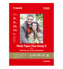 Canon - Carta fotografica Plus Glossy II PP-201 - A4 - 20 Fogli - 2311B019 Canon - Carta fotografica Plus Glossy II PP-201 - A4 - 20 Fogli - 2311B019