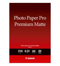 Canon - Carta fotografica Premium Matte PM-101 - A4 - 20 Fogli - 8657B005 Canon - Carta fotografica Premium Matte PM-101 - A4 - 20 Fogli - 8657B005