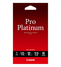 Canon - Carta fotografica PT-101 Pro Platinum - 4 x 6  - 20 Fogli - 2768B013 Canon - Carta fotografica PT-101 Pro Platinum - 4 x 6  - 20 Fogli - 2768B013