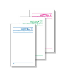 Blocco comande - 25 fogli 2 copie autoricalcanti - 10 x 17cm - BM Blocco comande - 25 fogli 2 copie autoricalcanti - 10 x 17cm - BM