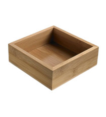 Contenitore buffet - 15,3 x 15,3 x 5 cm - bamboo - naturale - Leone