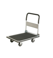 Carrello portatutto PZS250 - pieghevole - portata max 300 kg - 91 x 61 x 87 cm - grigio/nero - Serena Group