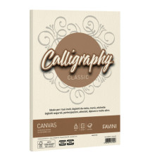 Carta Calligraphy Canvas - A4 - 200 gr - avorio 02 - Favini - conf. 50 fogli Carta Calligraphy Canvas - A4 - 200 gr - avorio 02 - Favini - conf. 50 fogli