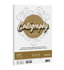 Carta Calligraphy Lino - A4 - 120 gr - bianco 01 - Favini - conf. 50 fogli Carta Calligraphy Lino - A4 - 120 gr - bianco 01 - Favini - conf. 50 fogli