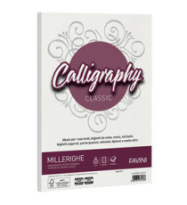 Carta Calligraphy Millerighe - A4 - 200 gr - bianco 01 - Favini - conf. 50 fogli Carta Calligraphy Millerighe - A4 - 200 gr - bianco 01 - Favini - conf. 50 fogli
