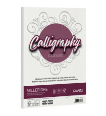 Carta Calligraphy Millerighe - A4 - 200 gr - bianco 01 - Favini - conf. 50 fogli Carta Calligraphy Millerighe - A4 - 200 gr - bianco 01 - Favini - conf. 50 fogli