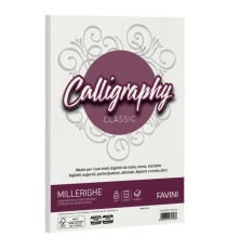 Carta Calligraphy Millerighe - A4 - 200 gr - bianco 01 - Favini - conf. 50 fogli Carta Calligraphy Millerighe - A4 - 200 gr - bianco 01 - Favini - conf. 50 fogli