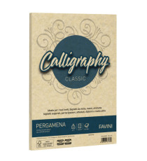 Carta Calligraphy Pergamena - A4 - 190 gr - crema 05 - Favini - conf. 50 fogli Carta Calligraphy Pergamena - A4 - 190 gr - crema 05 - Favini - conf. 50 fogli