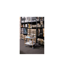 Carrellino multiuso - 50 x 36 x 55 cm - PPL/faggio - bianco/faggio - Paperflow Carrellino multiuso - 50 x 36 x 55 cm - PPL/faggio - bianco/faggio - Paperflow