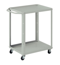Carrello da lavoro - 2 vasche da 60 x 45 cm - 71 x 45 x 78 cm - grigio - Tecnotelai