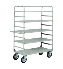 Carrello da lavoro - 4 piani estraibili - 132 x 67 x 177 cm - 450 kg - grigio - Tecnotelai Carrello da lavoro - 4 piani estraibili - 132 x 67 x 177 cm - 450 kg - grigio - Tecnotelai