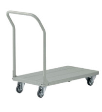 Carrello da lavoro - con manici smontabili e pianale - 150 kg - grigio - Tecnotelai Carrello da lavoro - con manici smontabili e pianale - 150 kg - grigio - Tecnotelai