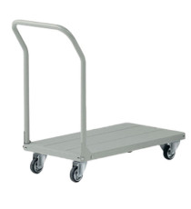 Carrello da lavoro - con manici smontabili e pianale - 150 kg - grigio - Tecnotelai Carrello da lavoro - con manici smontabili e pianale - 150 kg - grigio - Tecnotelai