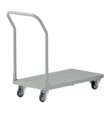 Carrello da lavoro - con manici smontabili e pianale - 150 kg - grigio - Tecnotelai Carrello da lavoro - con manici smontabili e pianale - 150 kg - grigio - Tecnotelai