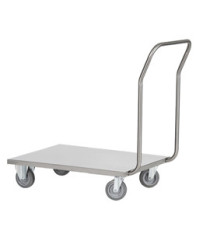 Carrello da lavoro - con pianale - 60 x 90 x 97cm - acciaio inox AISI 304 - grigio - Tecnotelai Carrello da lavoro - con pianale - 60 x 90 x 97cm - acciaio inox AISI 304 - grigio - Tecnotelai