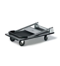Carrello portatutto PZS250 - pieghevole - portata max 300 kg - 91 x 61 x 87 cm - grigio/nero - Serena Group
