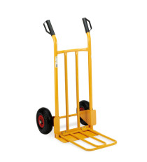 Carrello trasporto grandi volumi Robustus - portata max 300 kg - 56 x 17 x 110 cm - acciaio verniciato - giallo - Garden Carrello trasporto grandi volumi Robustus - portata max 300 kg - 56 x 17 x 110 cm - acciaio verniciato - giallo - Garden