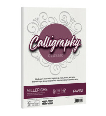 Carta Calligraphy Millerighe - A4 - 100 gr - bianco 01 - Favini - conf. 50 fogli Carta Calligraphy Millerighe - A4 - 100 gr - bianco 01 - Favini - conf. 50 fogli