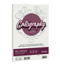 Carta Calligraphy Millerighe - A4 - 100 gr - bianco 01 - Favini - conf. 50 fogli Carta Calligraphy Millerighe - A4 - 100 gr - bianco 01 - Favini - conf. 50 fogli