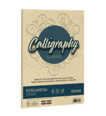 Carta Calligraphy Pergamena - A4 - 190 gr - crema 05 - Favini - conf. 50 fogli Carta Calligraphy Pergamena - A4 - 190 gr - crema 05 - Favini - conf. 50 fogli